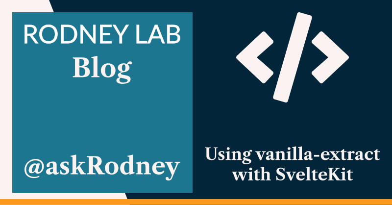 Using vanilla-extract with SvelteKit